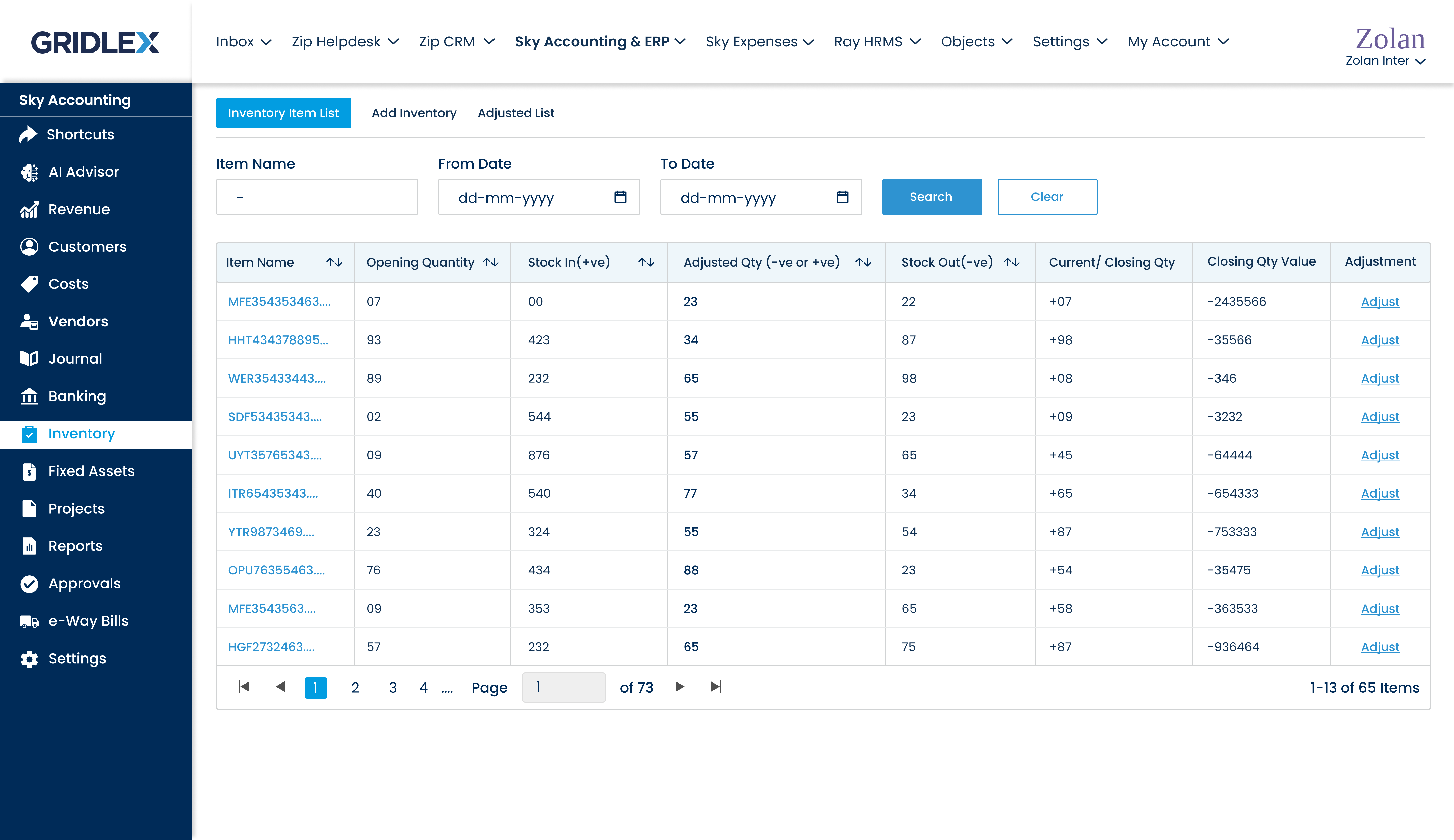 Inventory Management