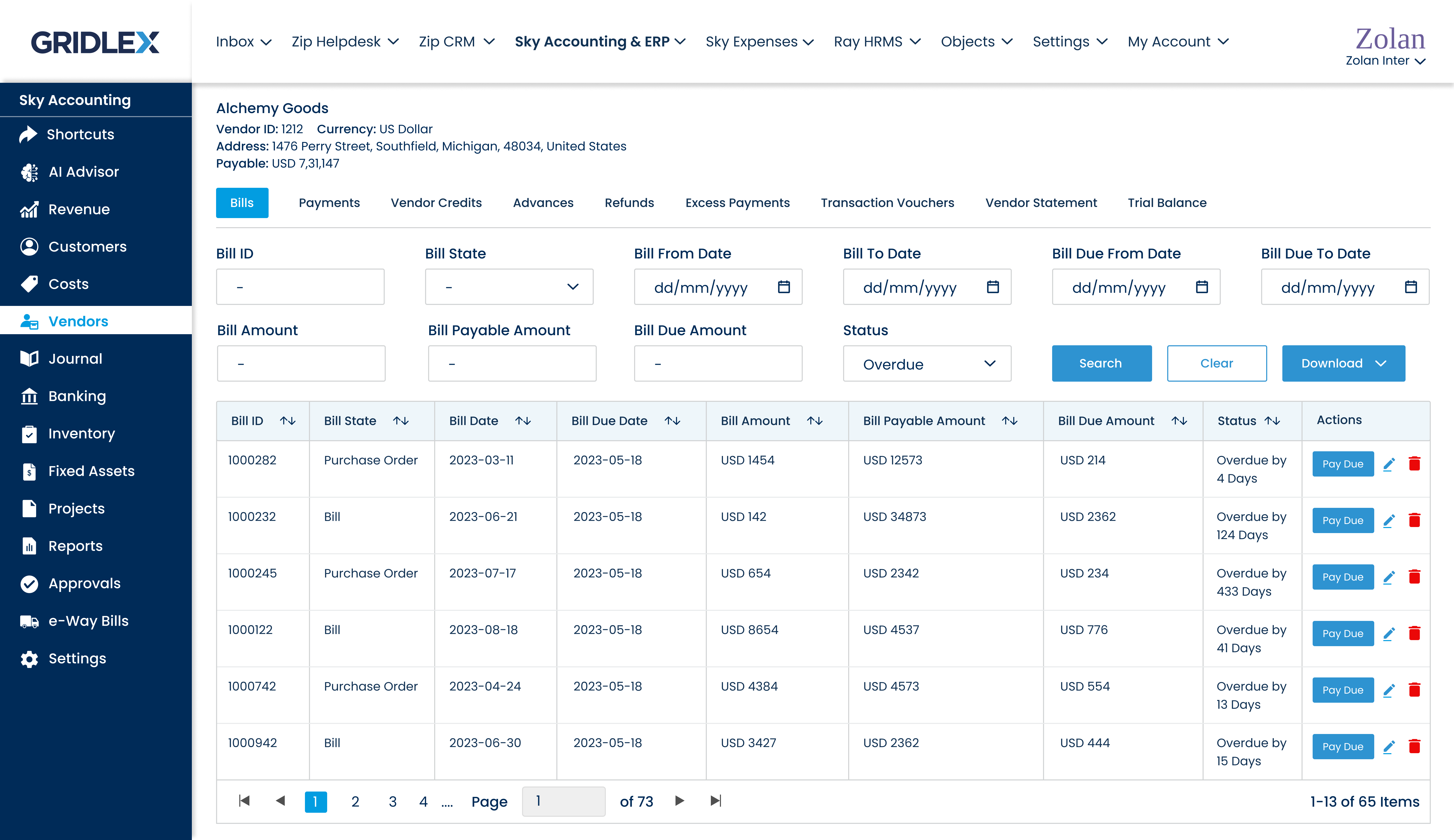 Vendor Management